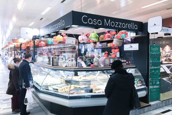 un stand de vente de restauration à l'emporter