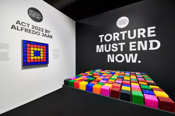 création de stand sur mesure coloré