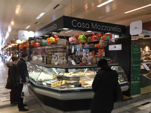 stand de restauration avec logo