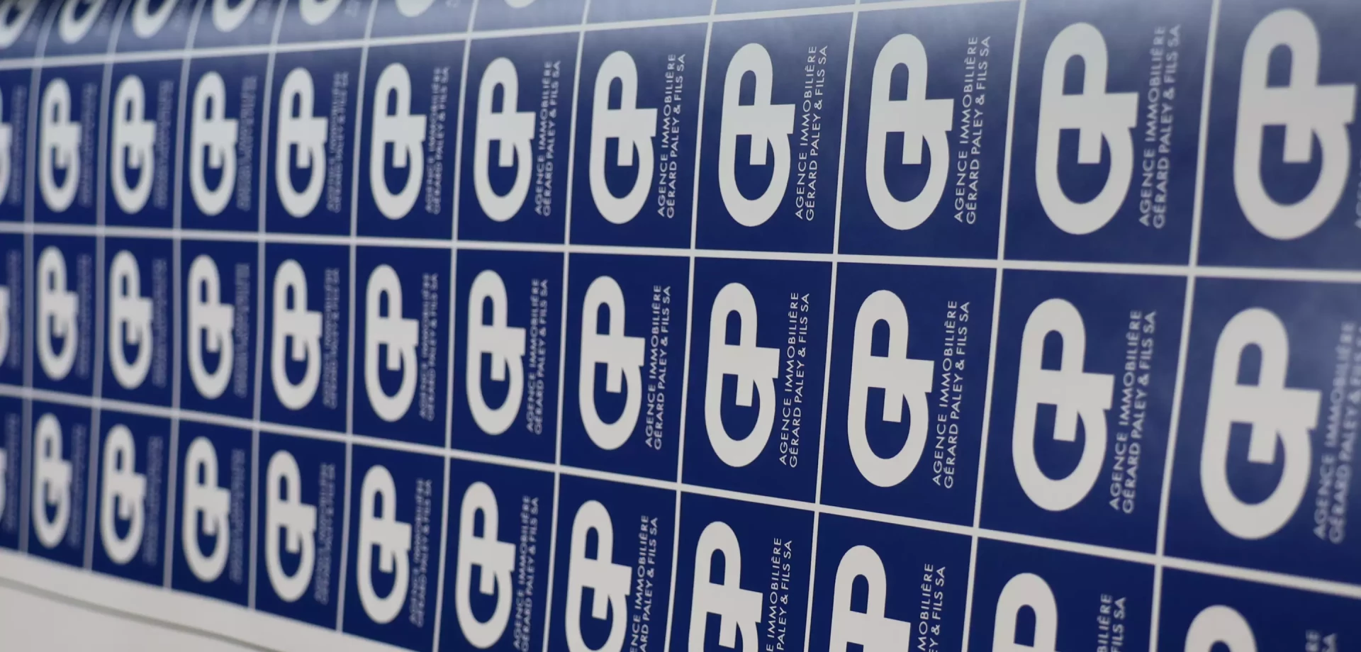 impression de stickers bleus