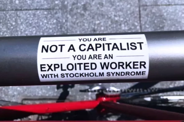 bumper sticker sur un vélo