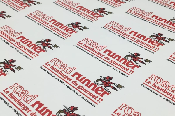 fabrication d'étiquette adhésive pour la restauration