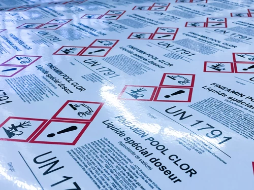 étiquettes pour bidons industriels high tac