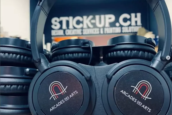 casque audio noir custom