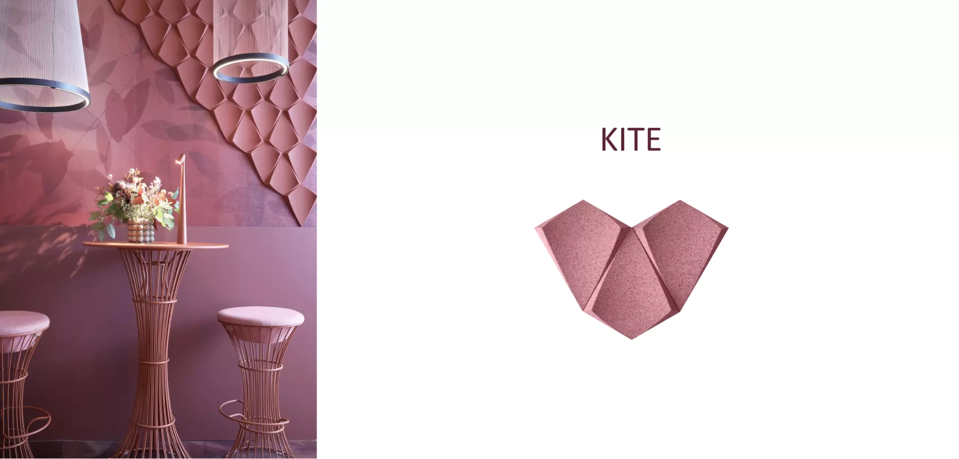 exemple de matériau phono absorbant rose