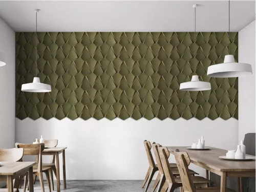 exemple de matériau phono absorbant dans un restaurant