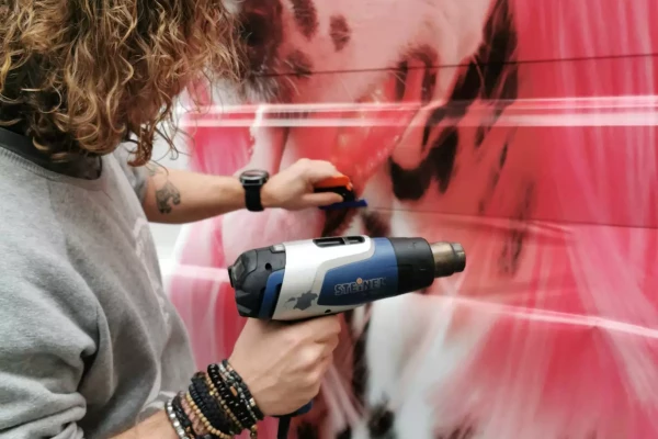 pose d'un covering sur une voiture