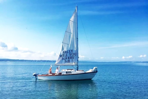 une voile de bateau personnalisée
