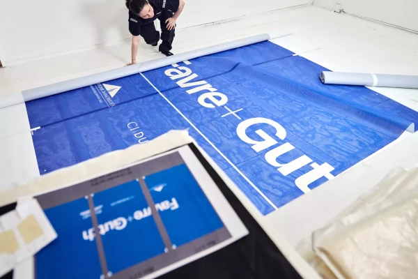 fabrication d'une bâche de chantier