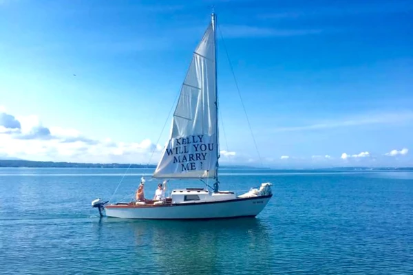 une voile de bateau personnalisée