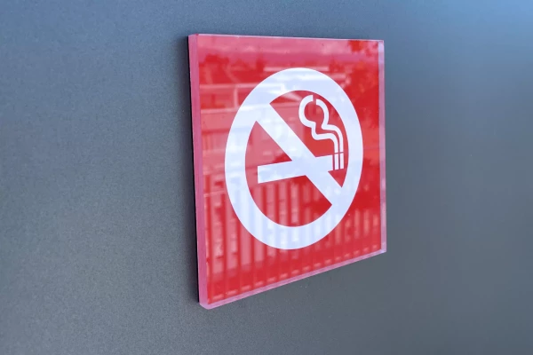 plexiglas de signalisation interdiction de fumer