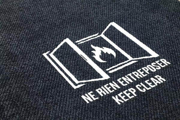 dessin sur une moquette