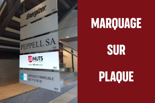 plaque de bureau halle d'entrée