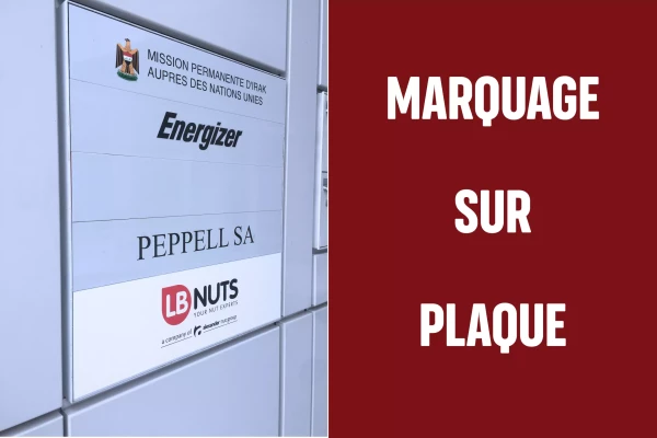 plaquette immeuble entreprise