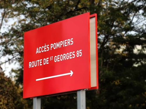 panneau de signalisation routère