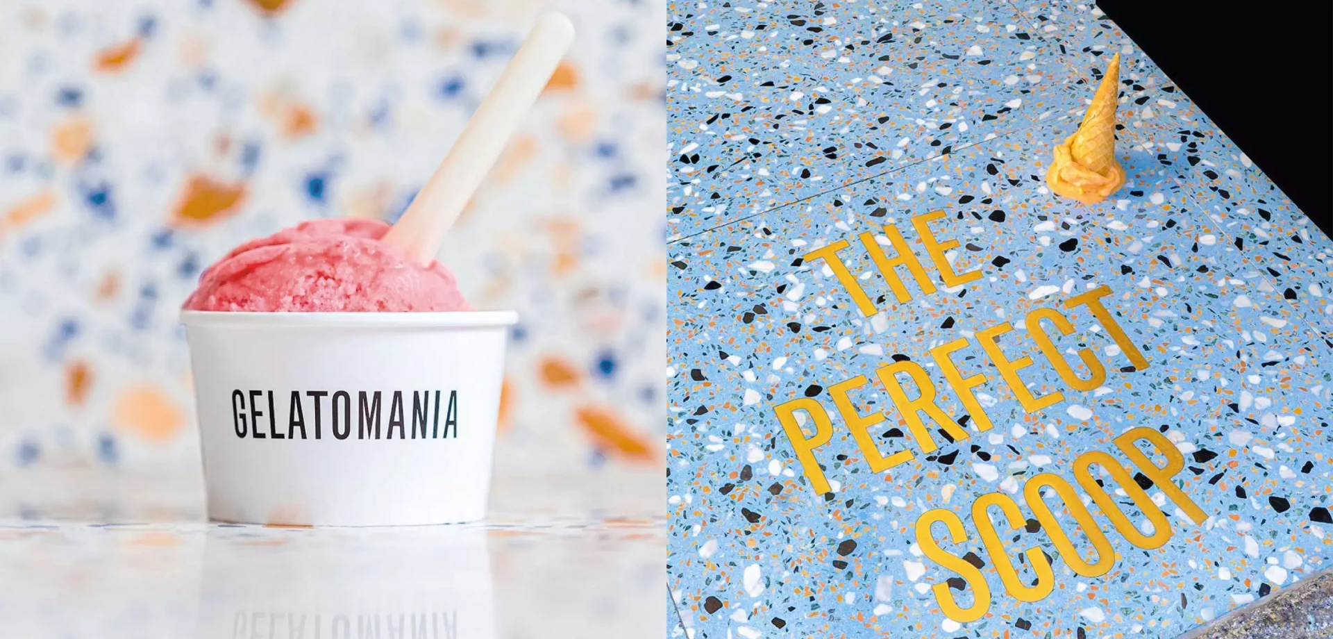 réalisation publicitaire pour un magasin de glace