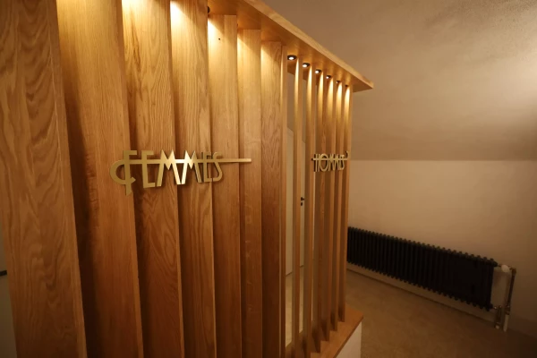 signalétique wc en laiton