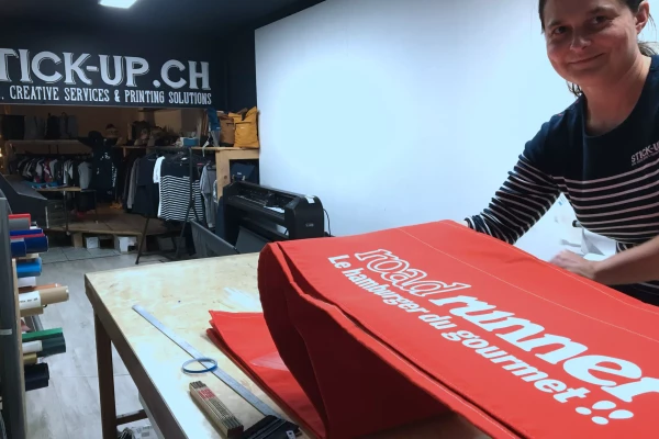 fabrication de volant de store publicitaire