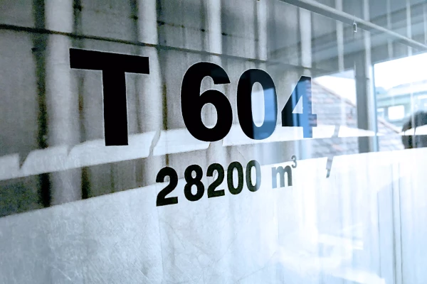 détail d'un tableau décoratif pour entreprise